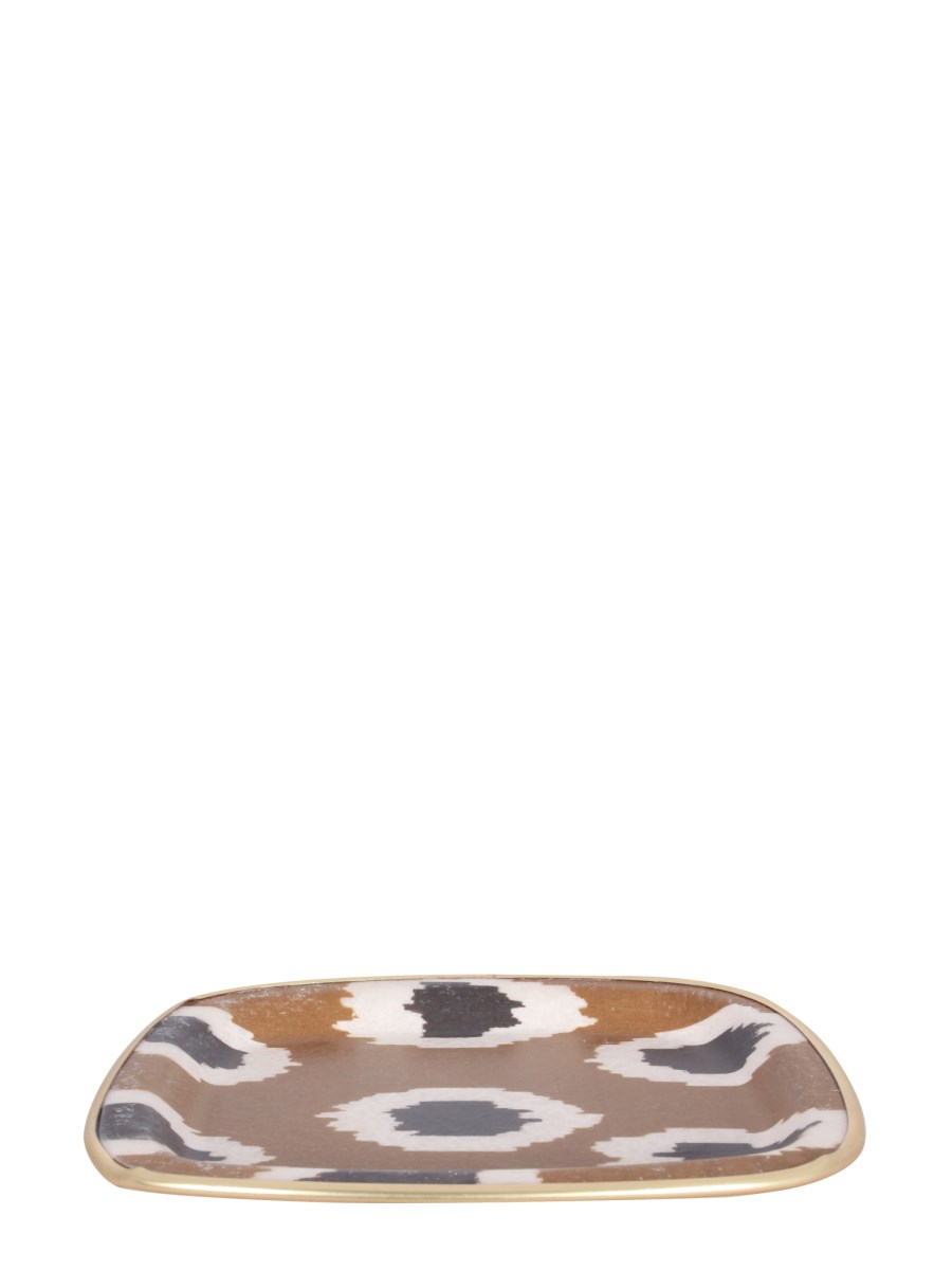 LES-OTTOMANS VASSOIO PICCOLO SANDWICH CON STAMPA IKAT