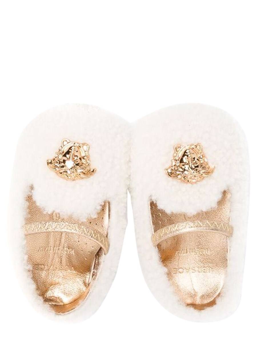 VERSACE BALLERINE MEDUSA IN SHEARLING