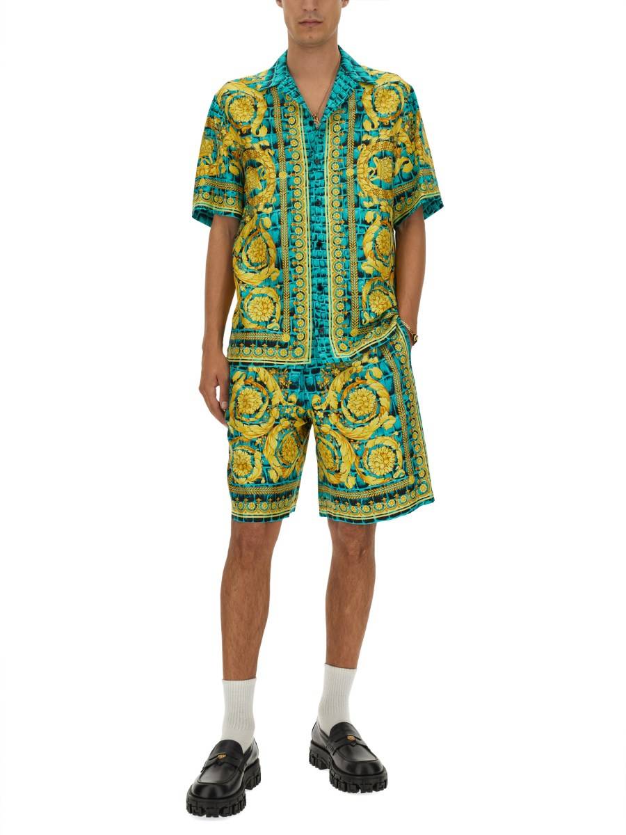 VERSACE BERMUDA IN TWILL