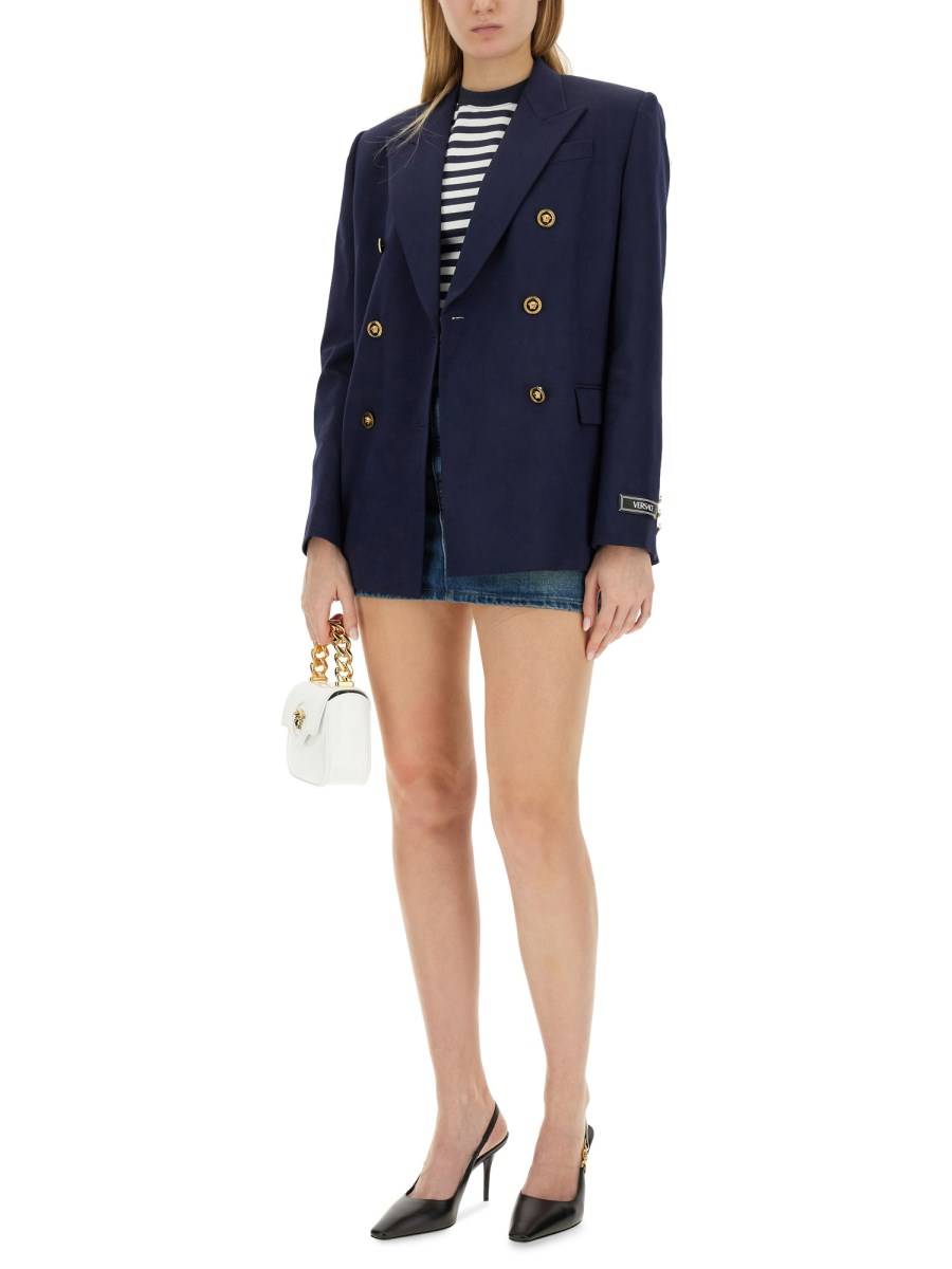 VERSACE BLAZER DOPPIOPETTO CON FIT MASCHILE