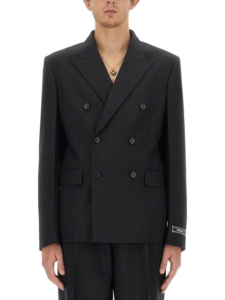 VERSACE BLAZER DOPPIOPETTO IN LANA
