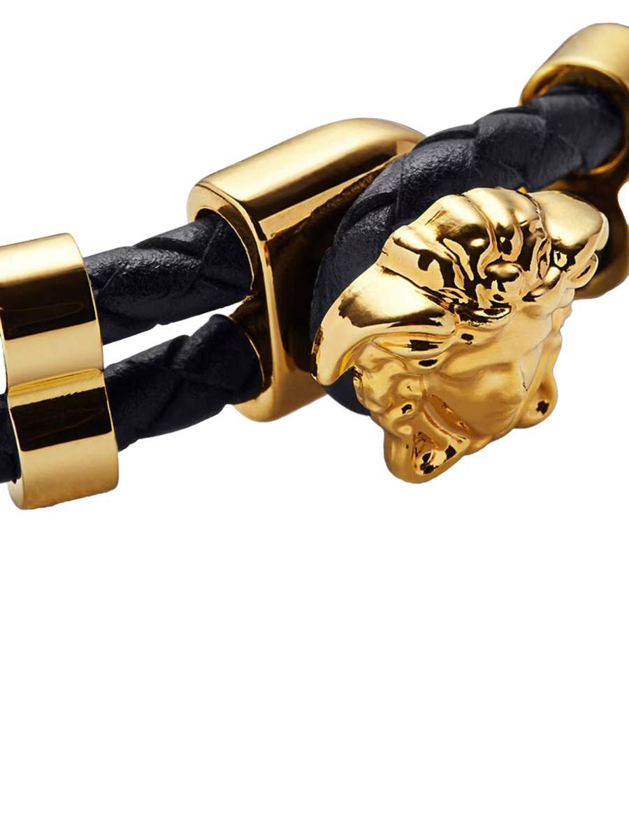 VERSACE BRACCIALE IN PELLE "LA MEDUSA"