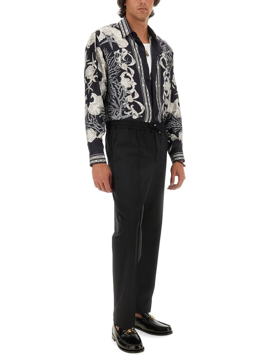 VERSACE CAMICIA IN SETA BAROCCO SEA