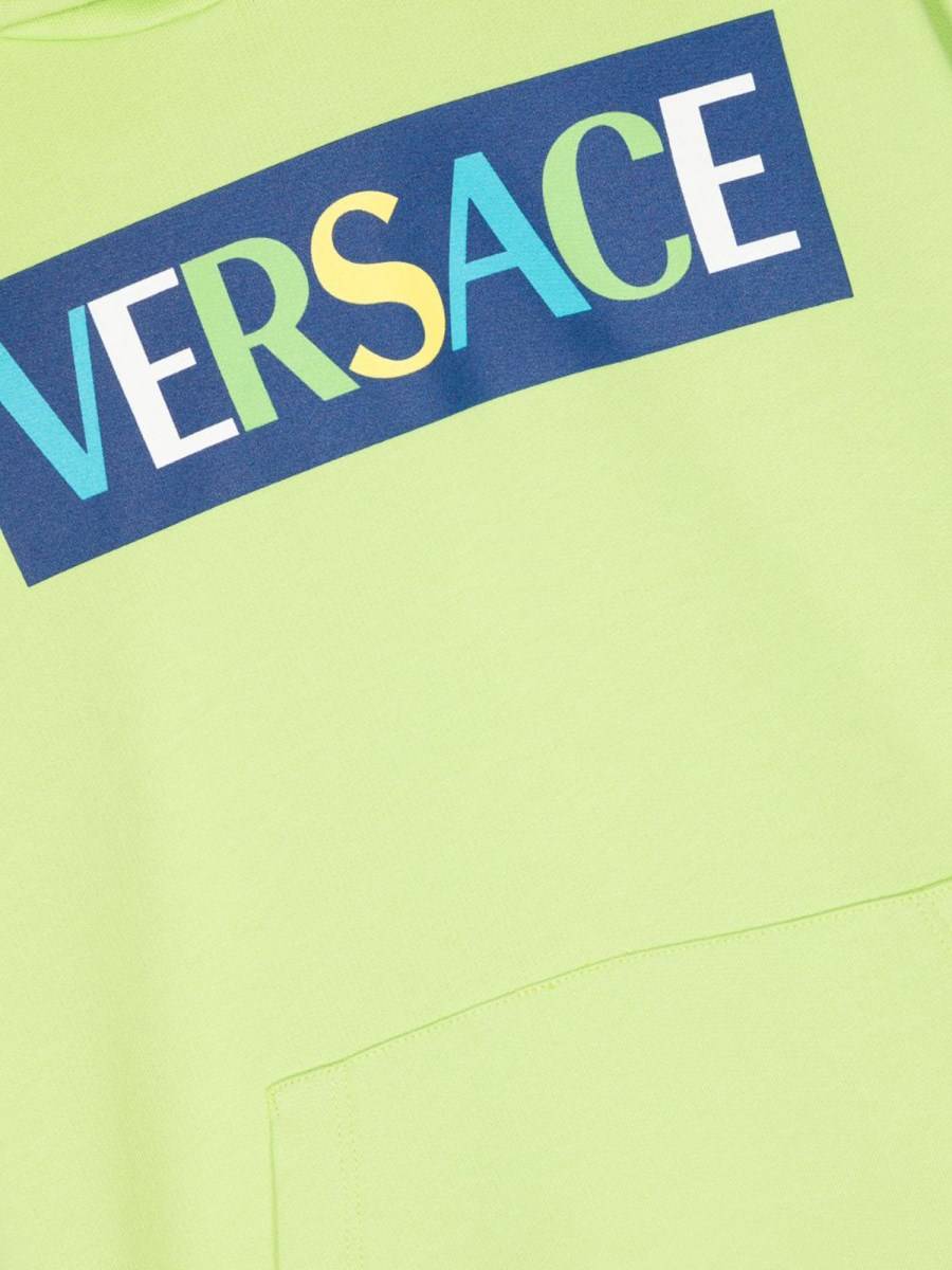 VERSACE Felpa Con Cappuccio Logo