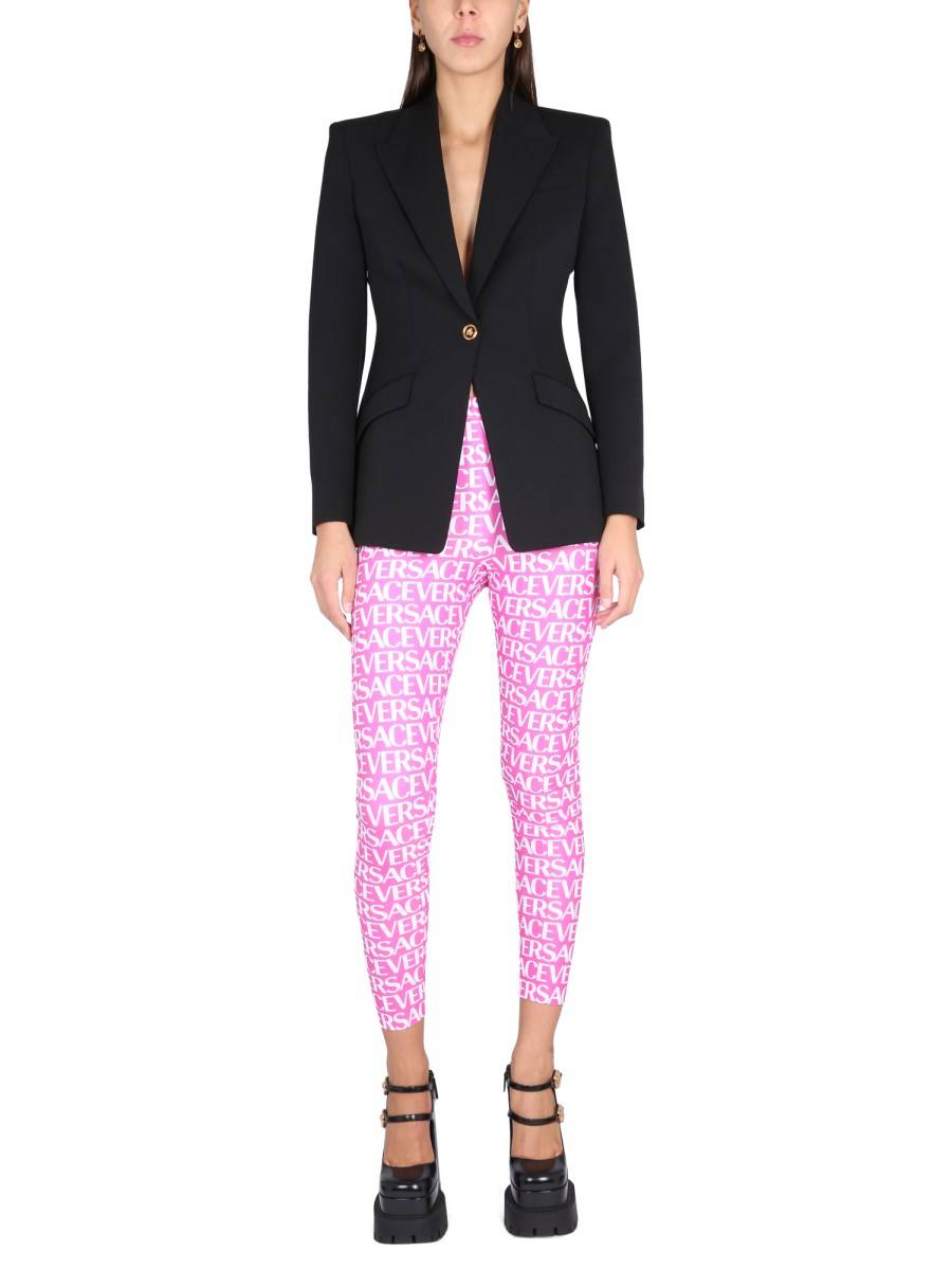 VERSACE GIACCA MONOPETTO IN LANA