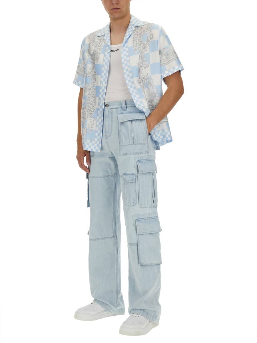 VERSACE JEANS CARGO IN COTONE