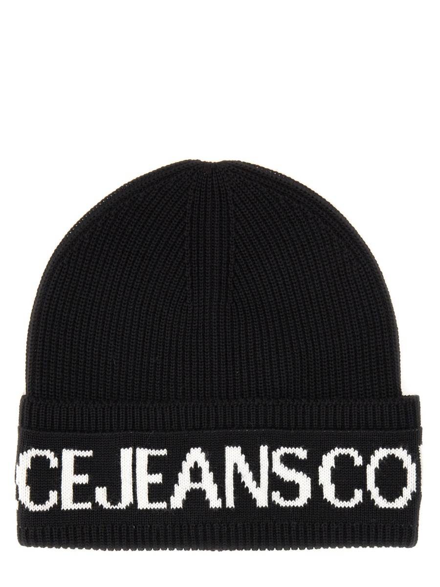 VERSACE JEANS COUTURE CAPPELLO BEANIE CON LOGO