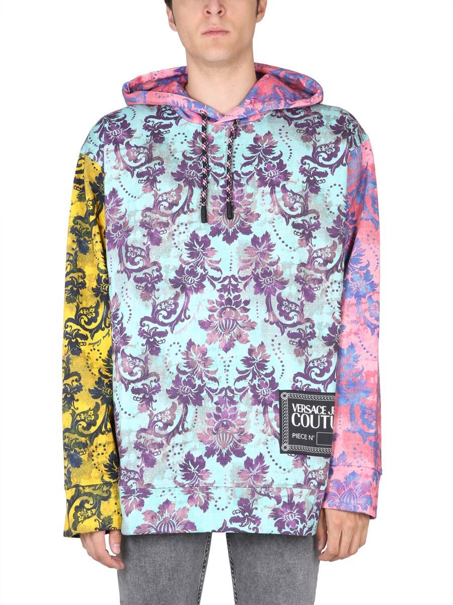 VERSACE JEANS COUTURE FELPA CON STAMPA "TAPESTLY"