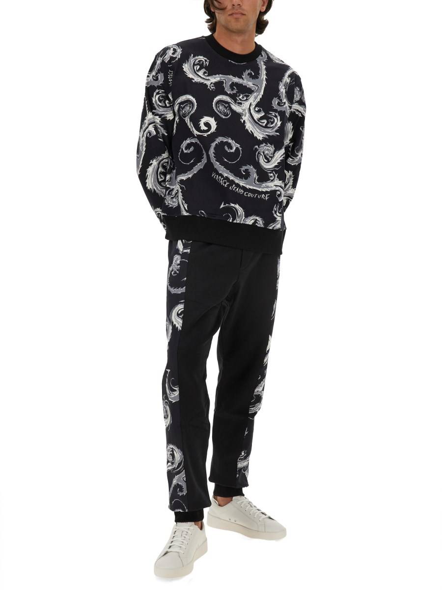 VERSACE JEANS COUTURE FELPA IN COTONE CON LOGO