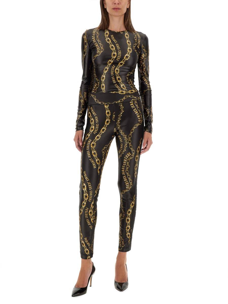 VERSACE JEANS COUTURE LEGGINGS CON LOGO