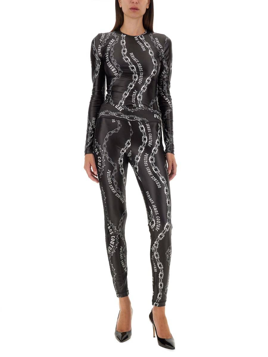 VERSACE JEANS COUTURE LEGGINGS CON LOGO