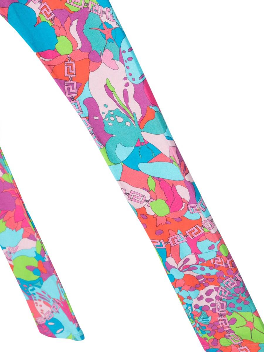 VERSACE Leggings Fiori Greca