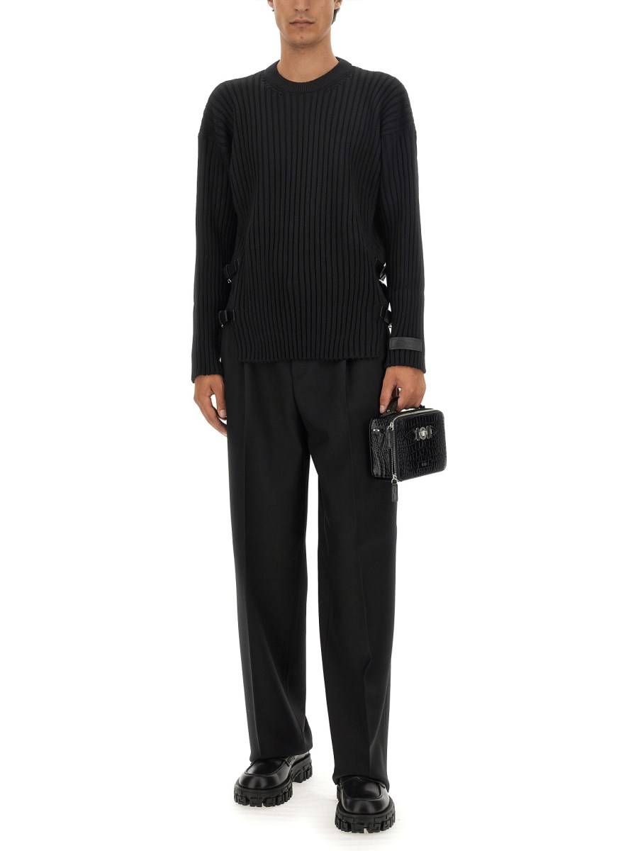 VERSACE PANTALONE IN LANA