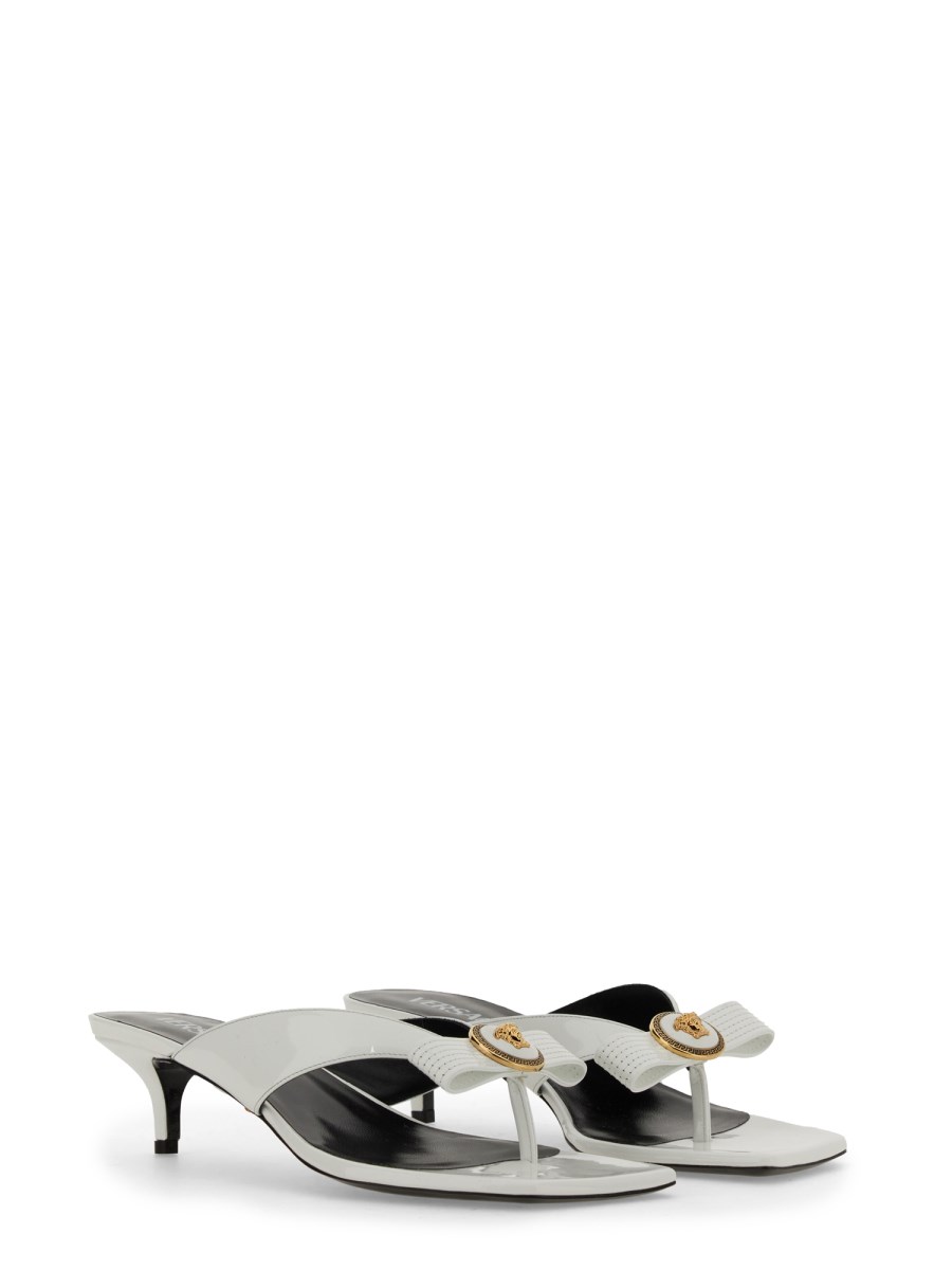 VERSACE SABOT BASSI IN VERNICE GIANNI RIBBON
