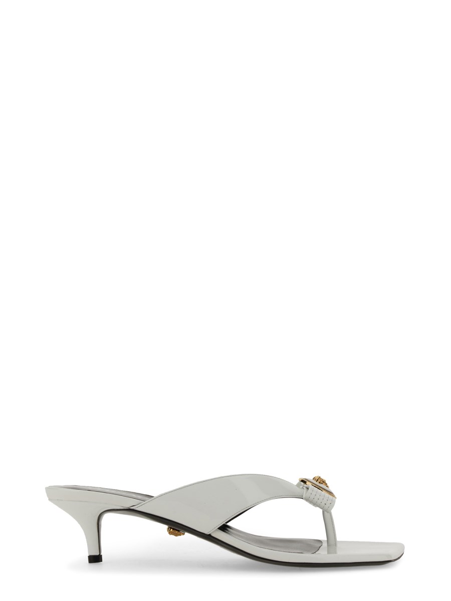 VERSACE SABOT BASSI IN VERNICE GIANNI RIBBON