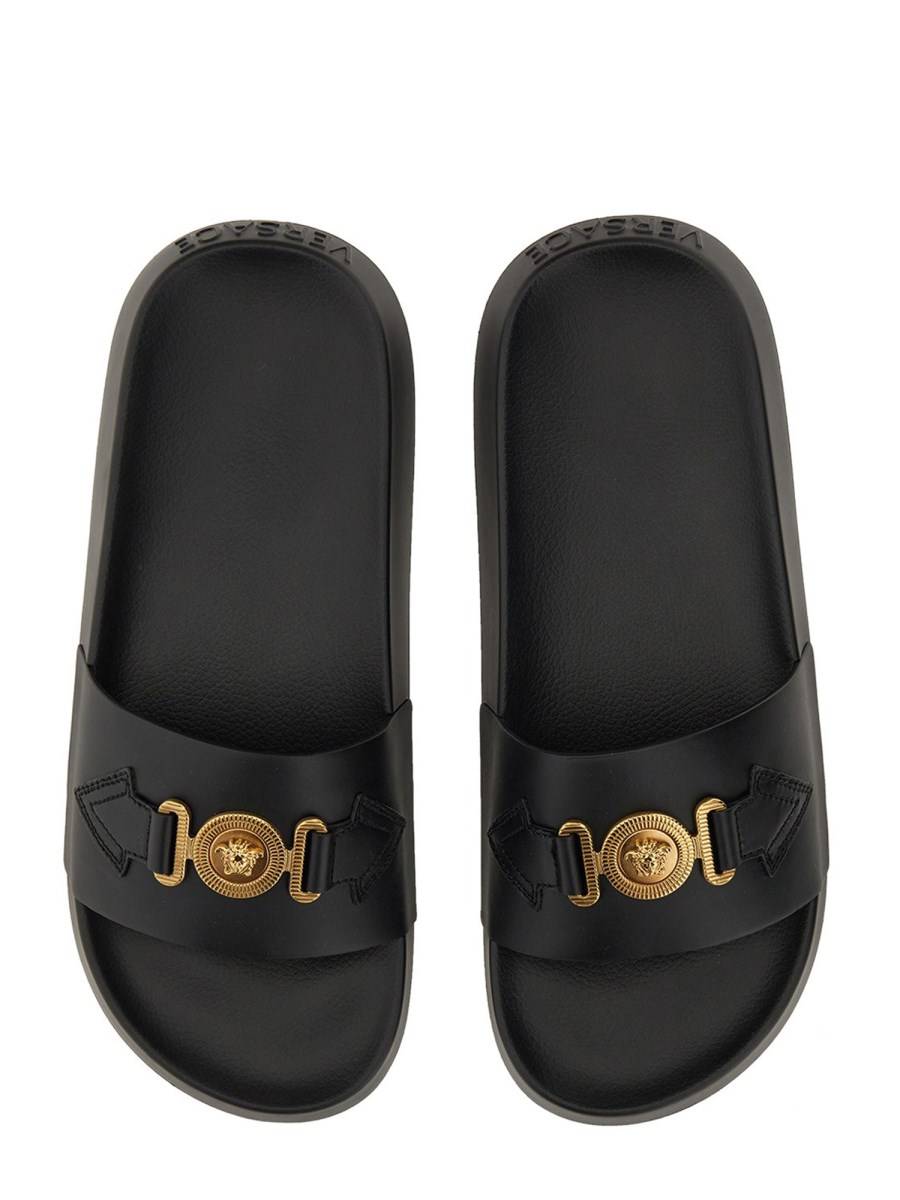 VERSACE SANDALO SLIDE CON LOGO