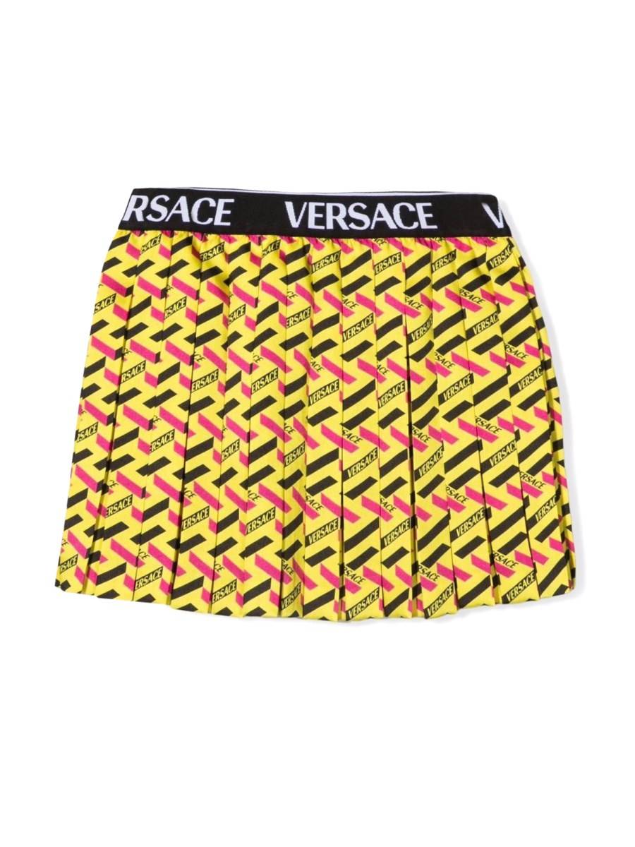 VERSACE SKIRT TWILL MONOGRAM + ELASTICO LOGO