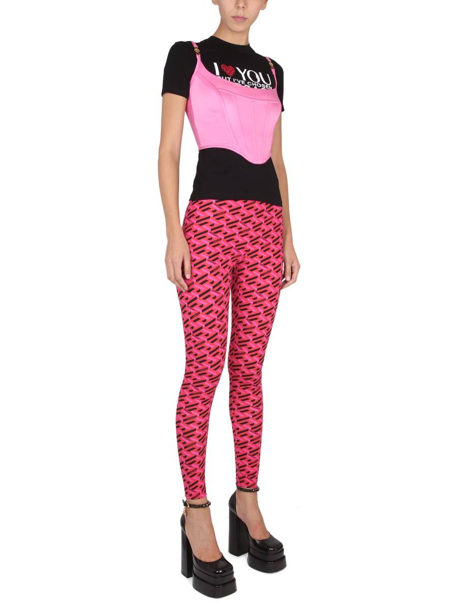 VERSACE T-SHIRT "I ♡ YOU BUT…" I JERSEY DI VISCOSA