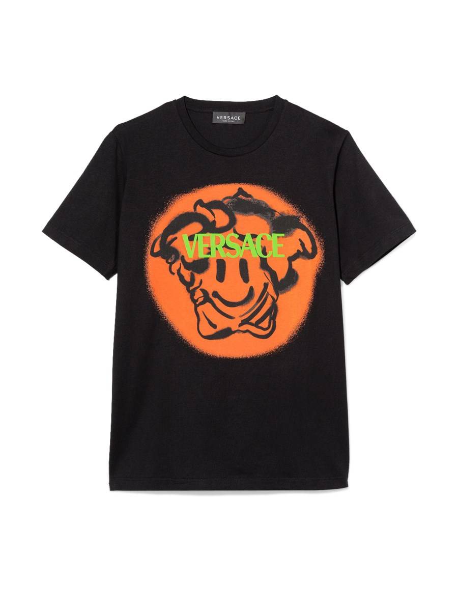 VERSACE T-SHIRT JERSEY + ST. MEDUSA EMOJI-LOGO