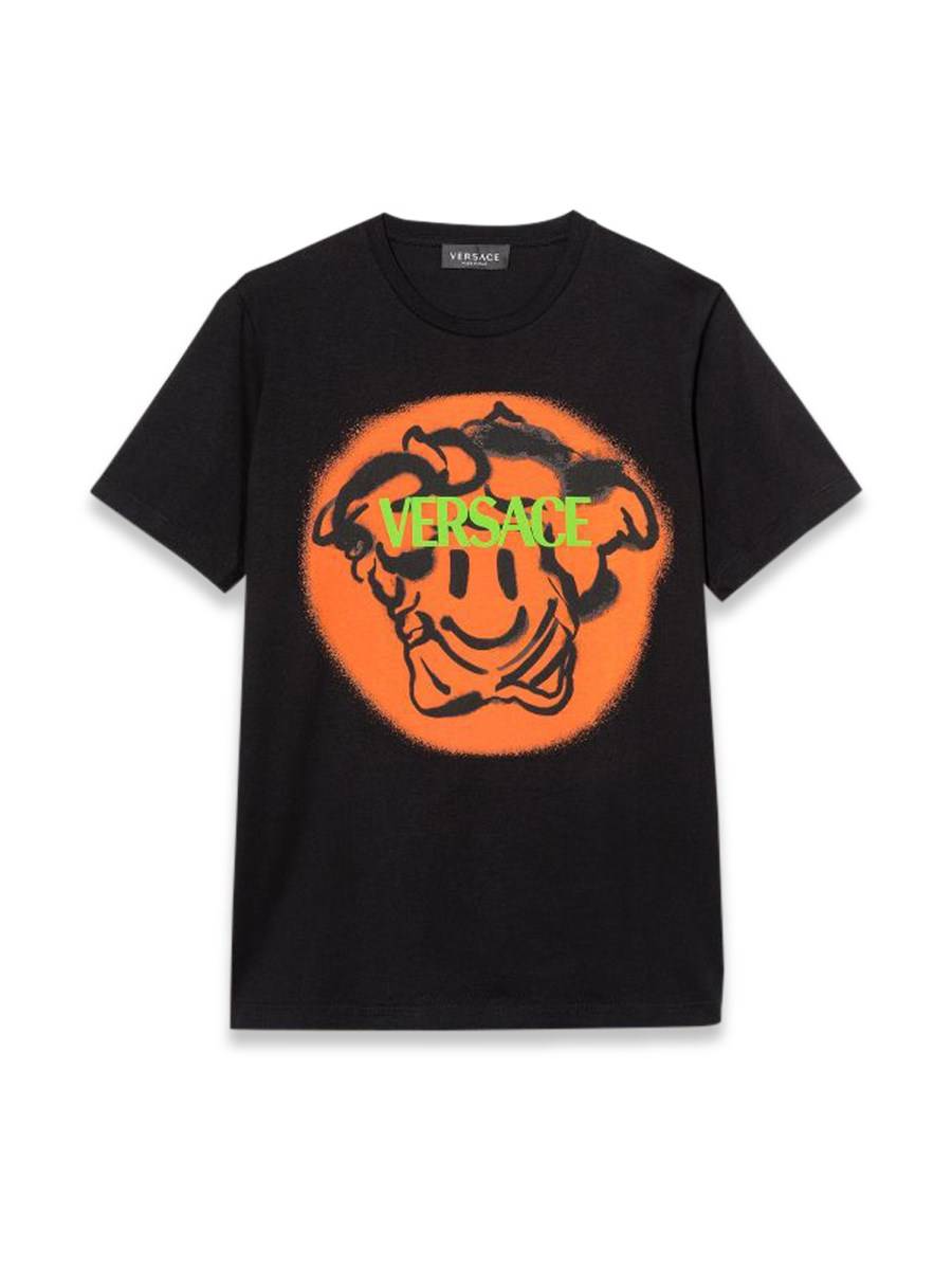 VERSACE T-SHIRT JERSEY + ST. MEDUSA EMOJI-LOGO