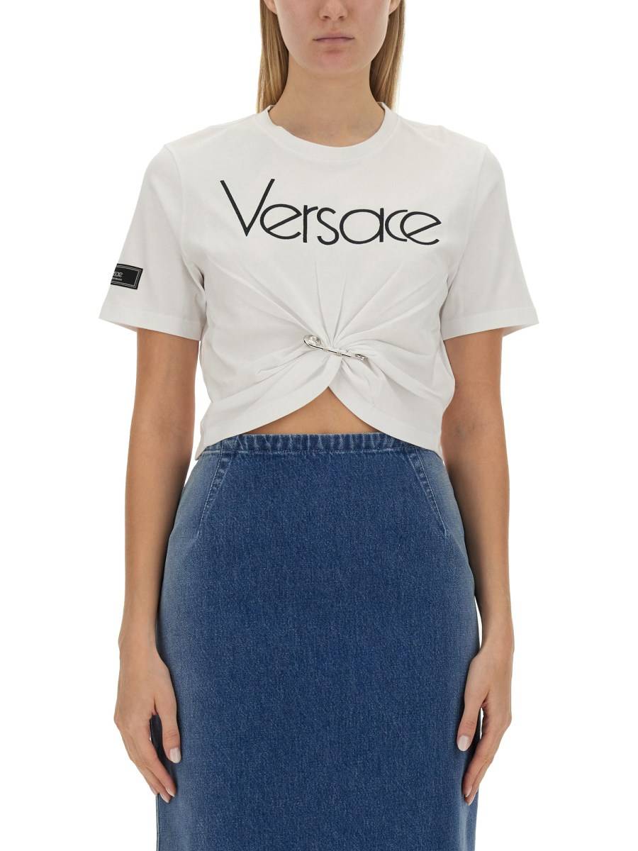 VERSACE T-SHIRT LOGATA "SAFETY PIN"