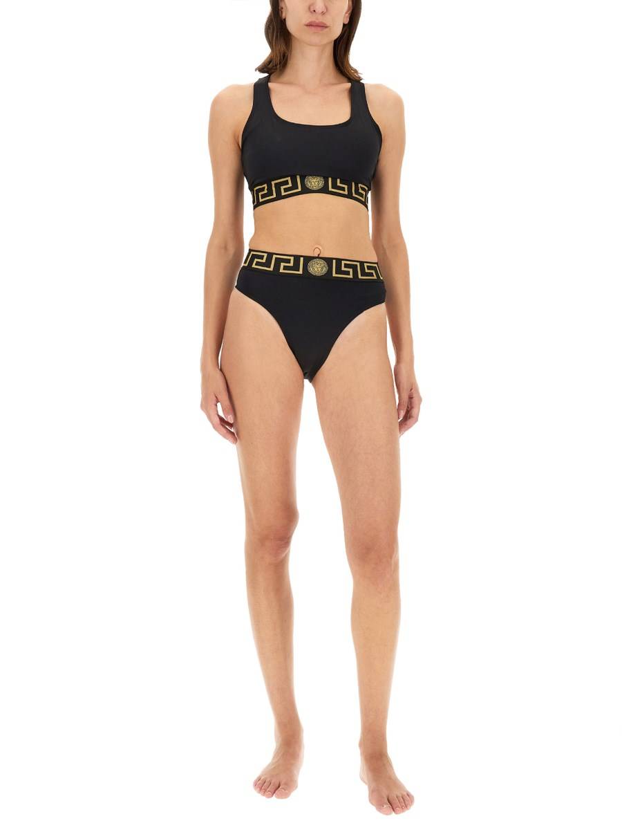 VERSACE TOP BIKINI CON BORDO GRECA