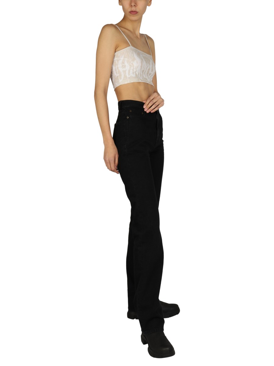 VISION OF SUPER CROP TOP CON MOTIVO PAILSEY