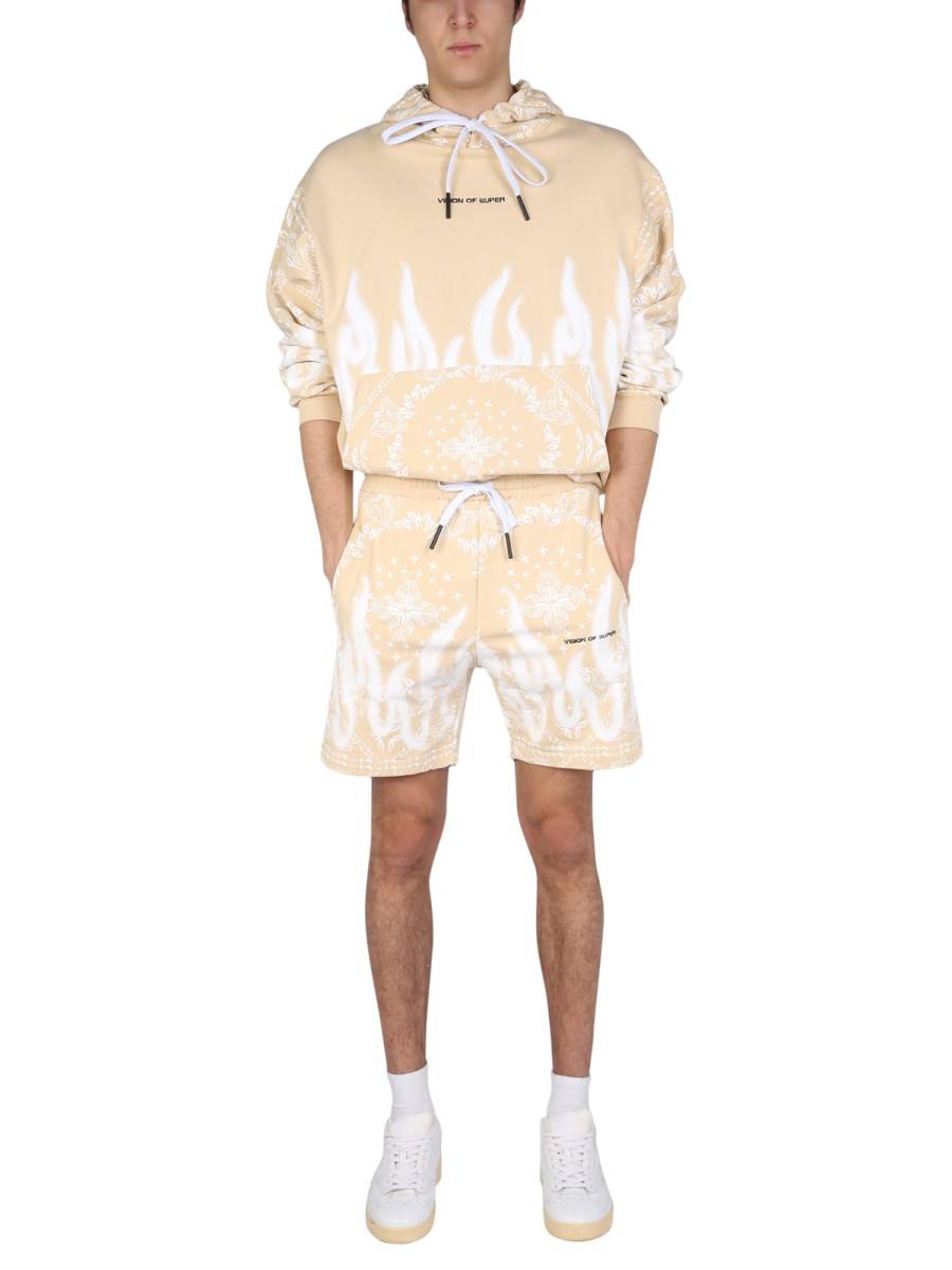 VISION OF SUPER FELPA IN COTONE CON MOTIVO PAISLEY