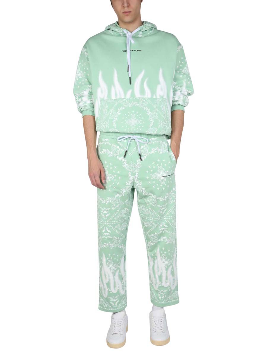 VISION OF SUPER FELPA IN COTONE CON MOTIVO PAISLEY