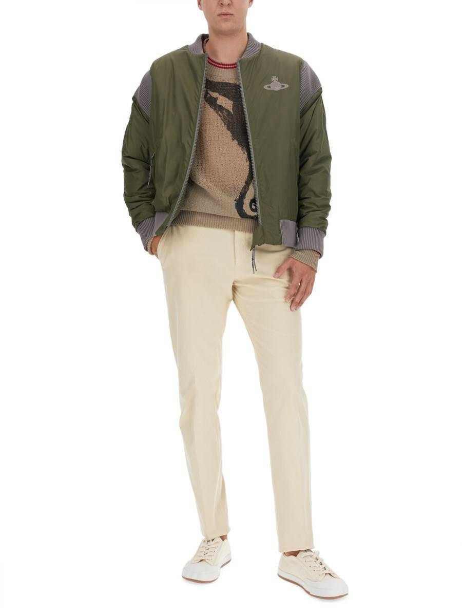 VIVIENNE WESTWOOD BOMBER CON LOGO