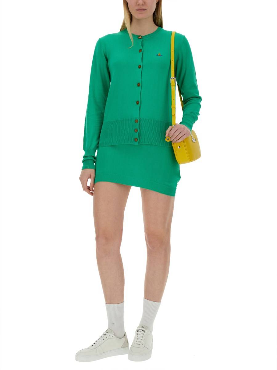 VIVIENNE WESTWOOD CARDIGAN "BEA" IN COTONE