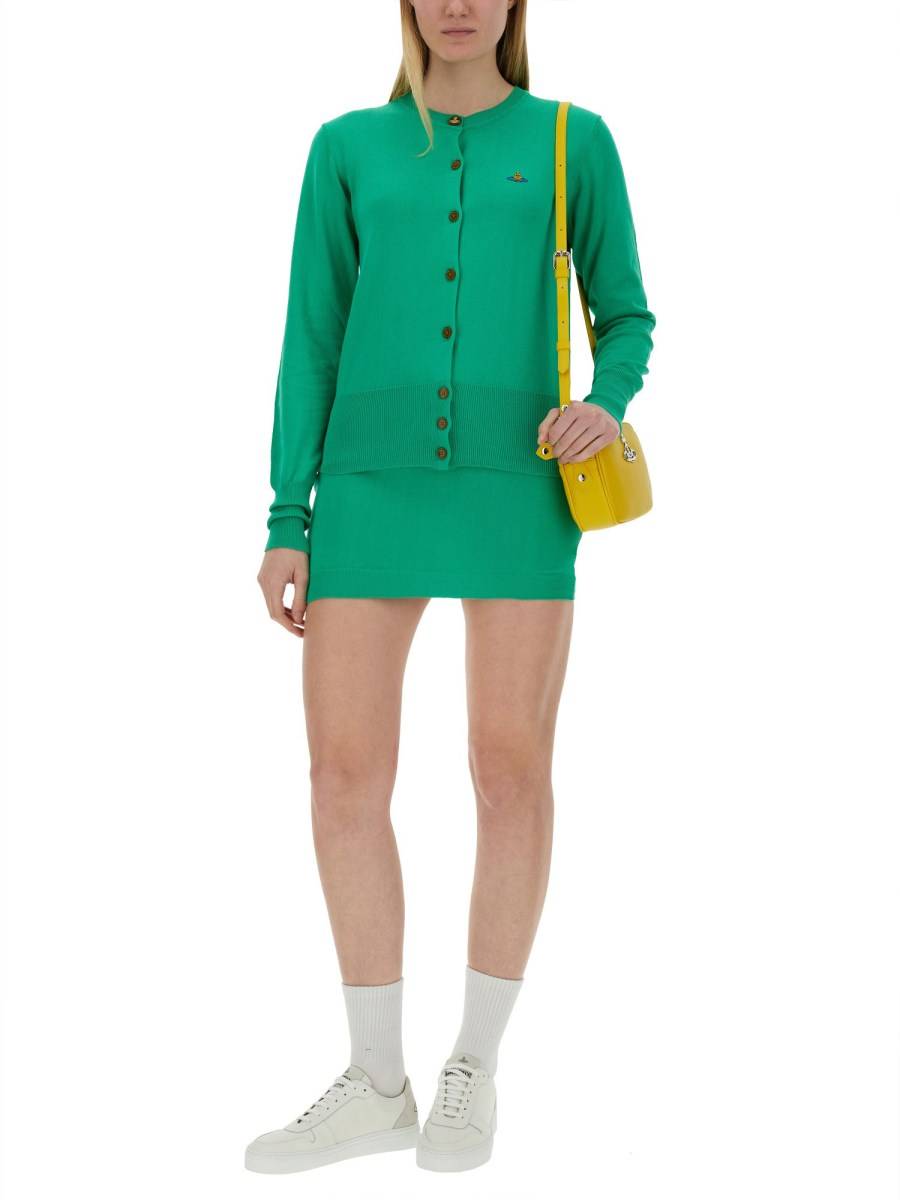 VIVIENNE WESTWOOD CARDIGAN "BEA" IN COTONE