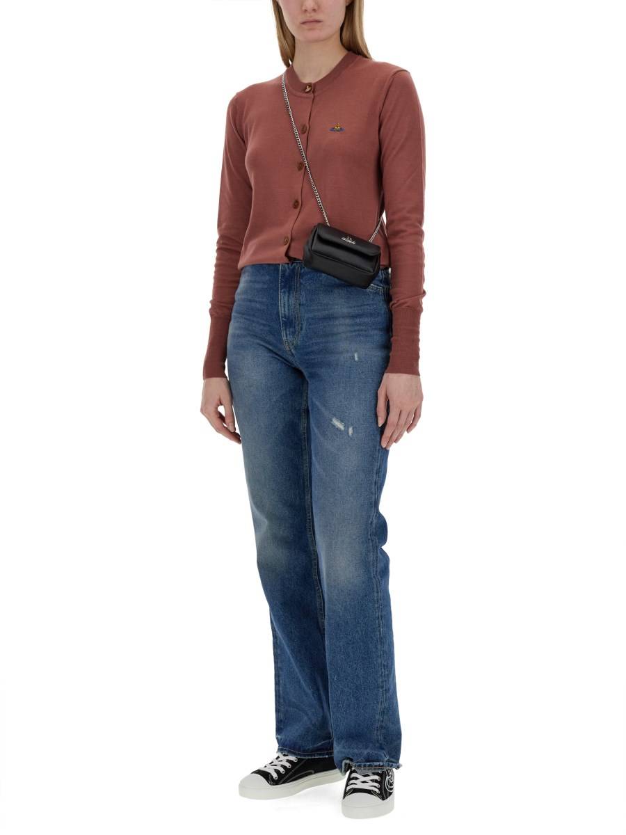 VIVIENNE WESTWOOD CARDIGAN CON LOGO