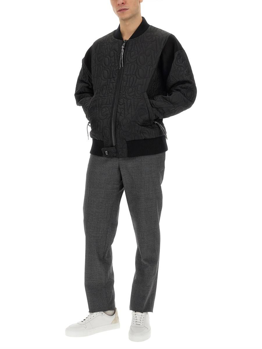 VIVIENNE WESTWOOD GIACCA STRIPPED CYCLIST IN NYLON