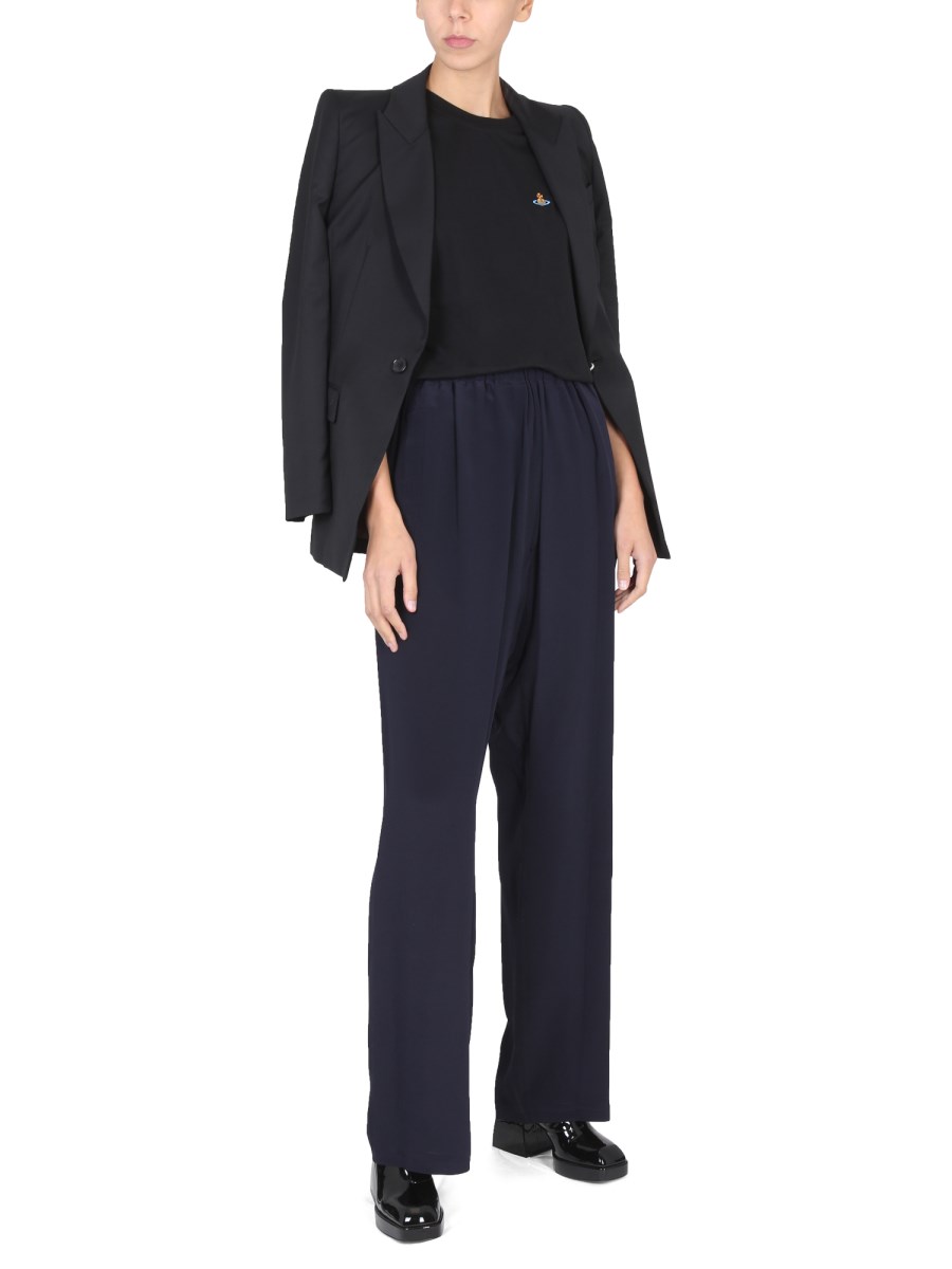 VIVIENNE WESTWOOD PANTALONE "KUNG FU" IN SETA
