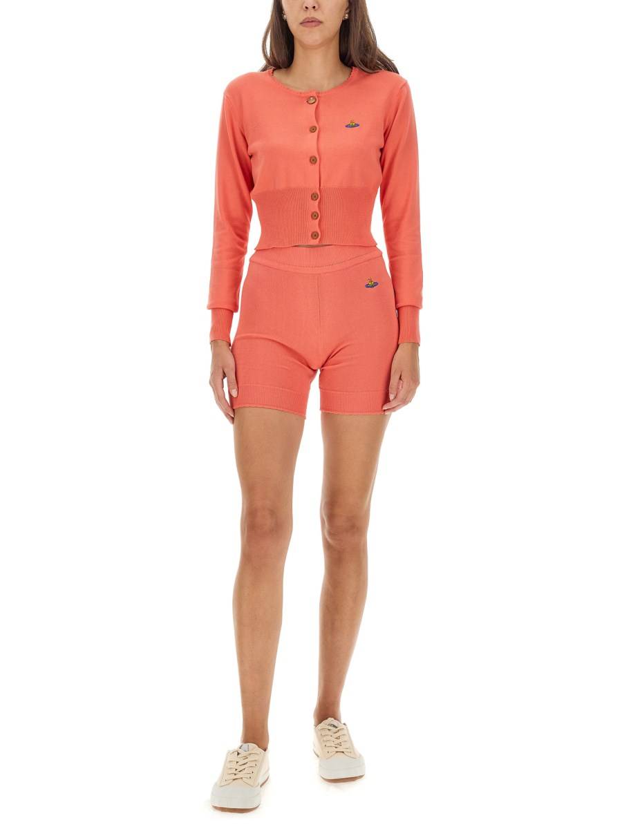 VIVIENNE WESTWOOD SHORT BEA IN MAGLIA DI COTONE