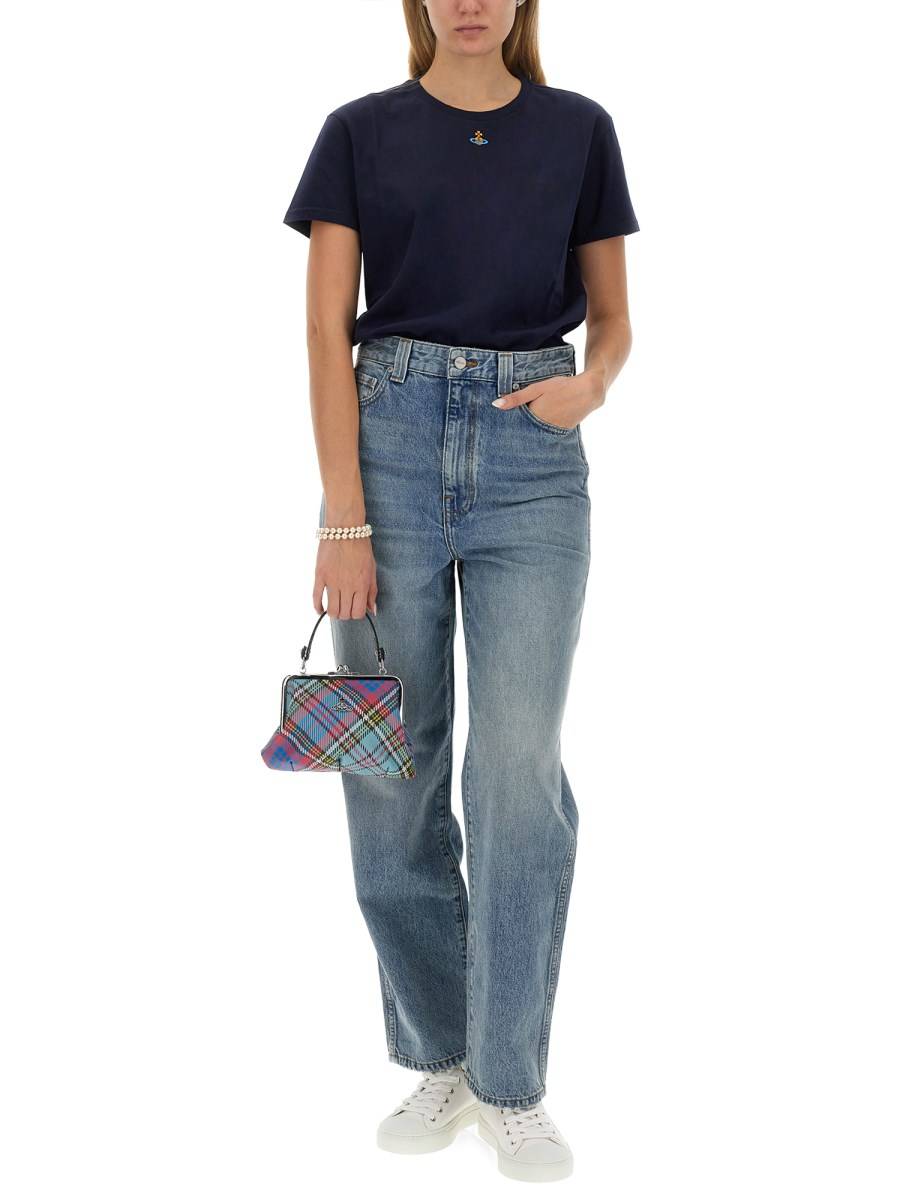 VIVIENNE WESTWOOD T-SHIRT CON RICAMO ORB