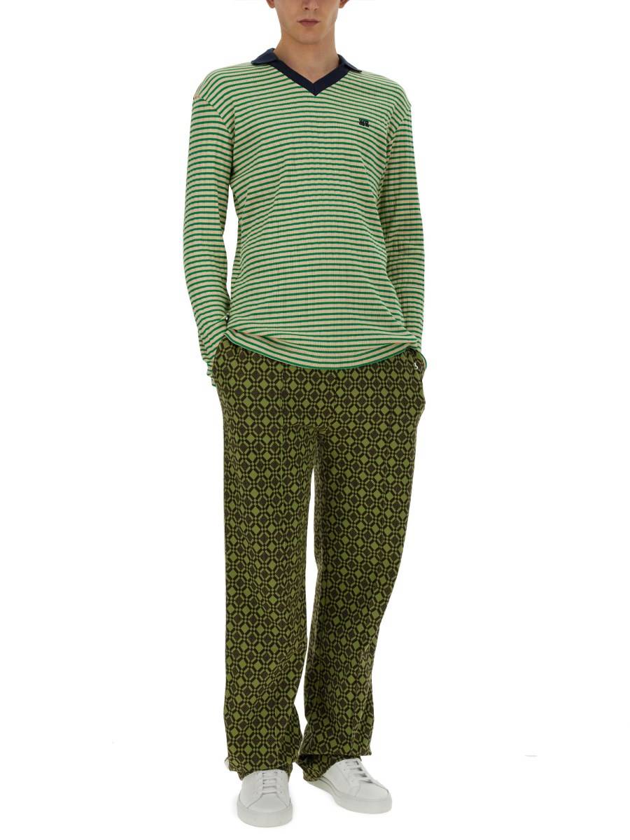 WALES BONNER POLO "SONIC" A RIGHE