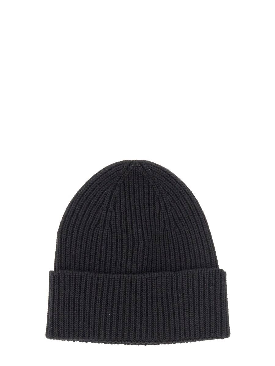 WOOLRICH CAPPELLO IN LANA CON PATCH LOGO