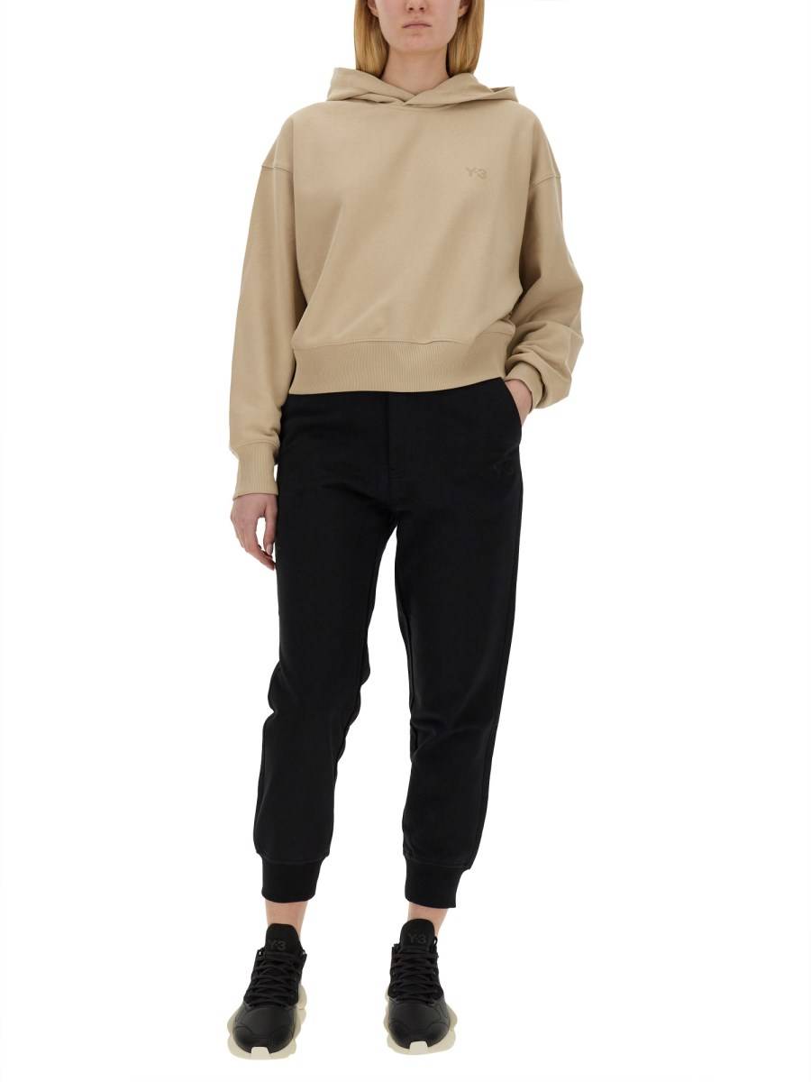 Y - 3 FELPA CON CAPPUCCIO