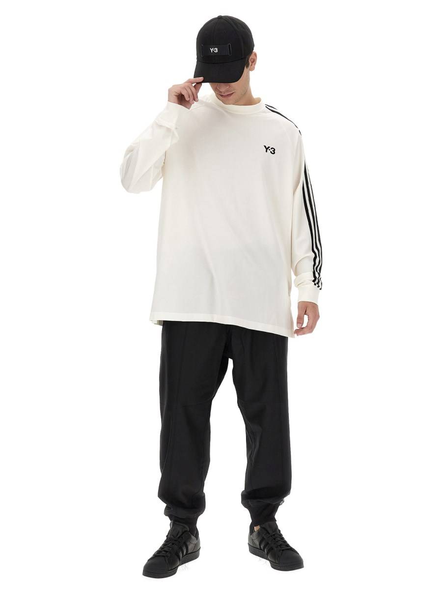 Y - 3 T-SHIRT IN JERSEY DI COTONE CON LOGO