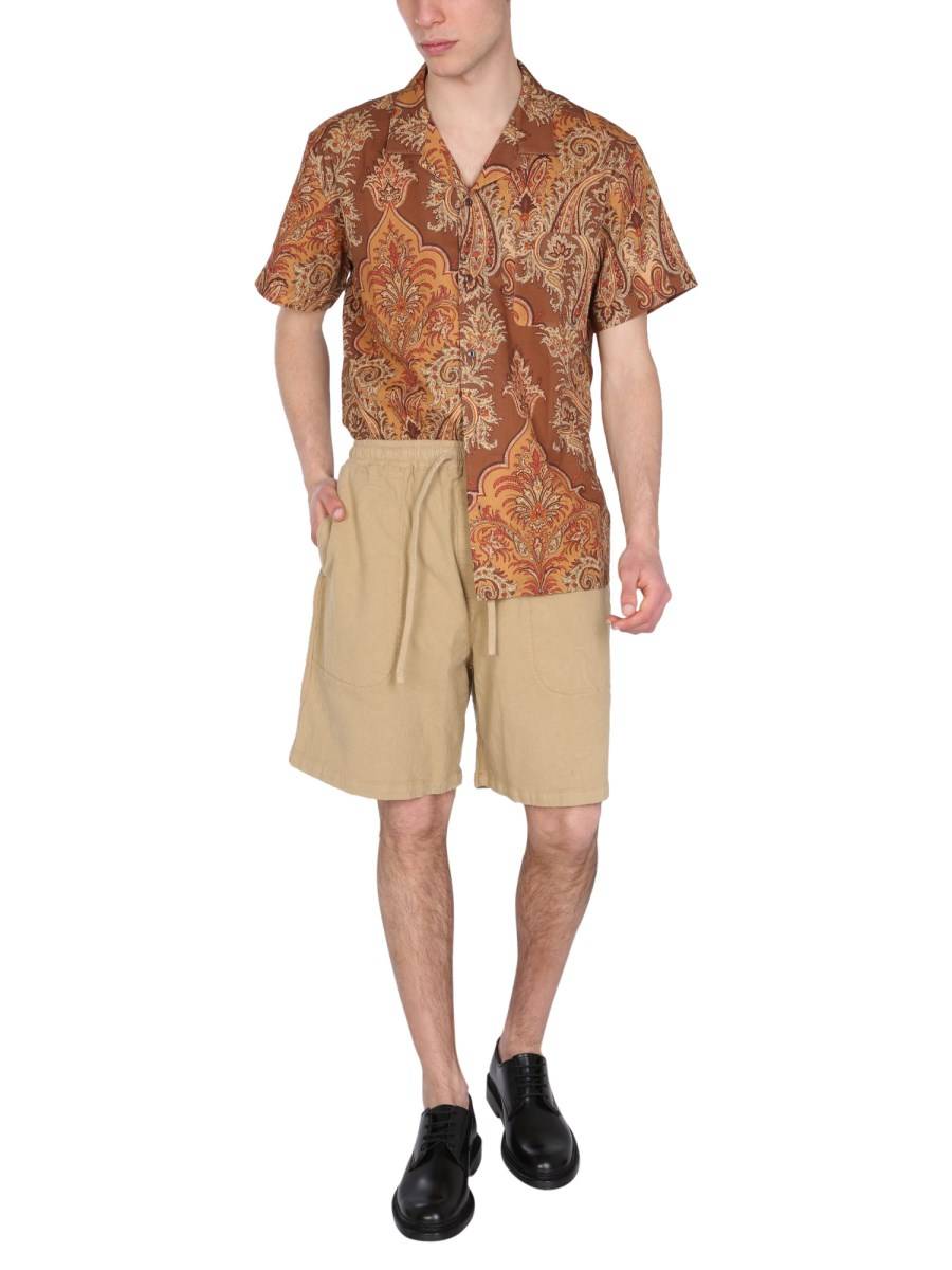 YMC BERMUDA IN JACQUARD PAISLEY DI COTONE