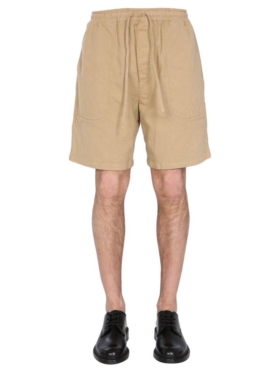 YMC BERMUDA IN JACQUARD PAISLEY DI COTONE