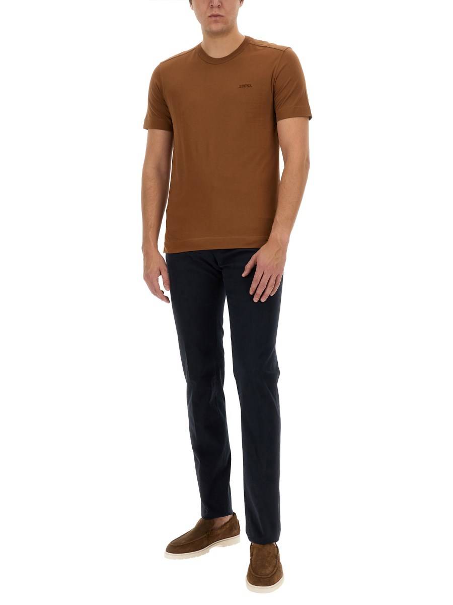 ZEGNA PANTALONE IN COTONE