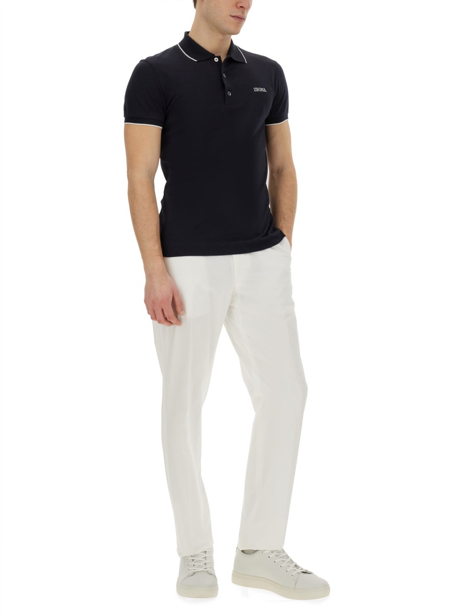 ZEGNA POLO CON LOGO