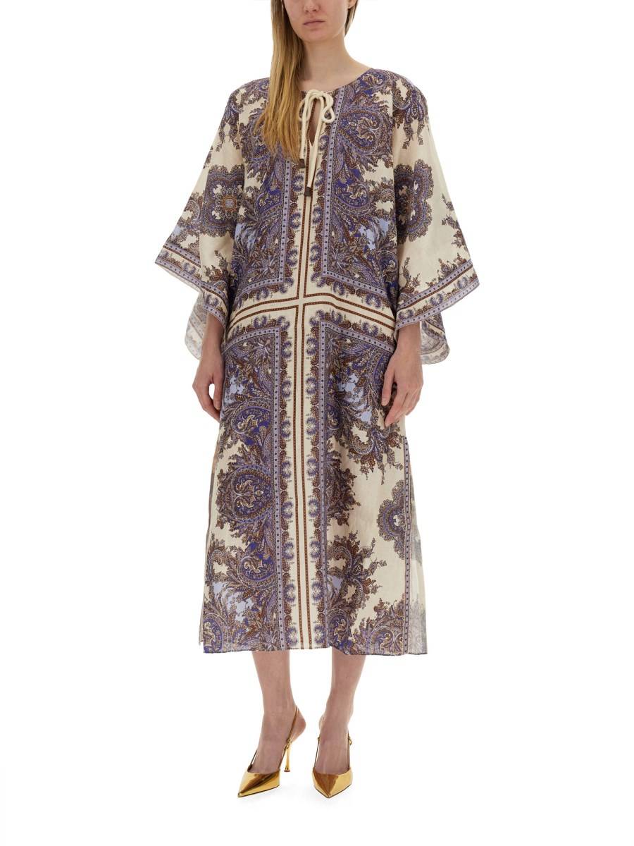 ZIMMERMANN ABITO KAFTANO IN LINO
