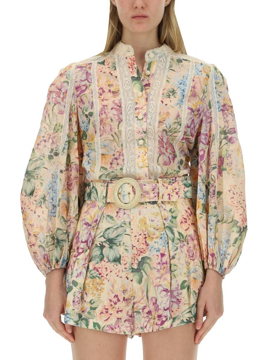 ZIMMERMANN CAMICIA HALLIDAY IN COTONE
