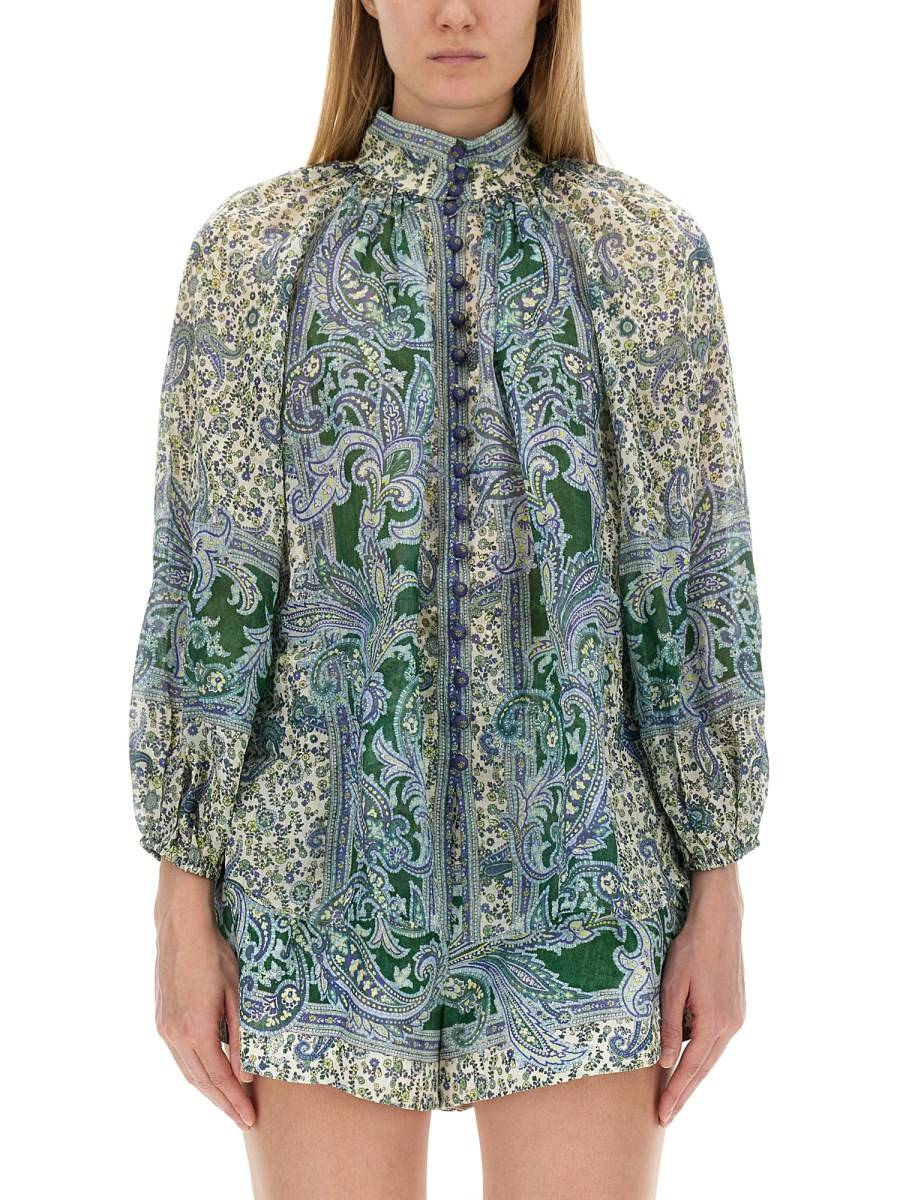 ZIMMERMANN CAMICIA "OTTIE" IN LINO