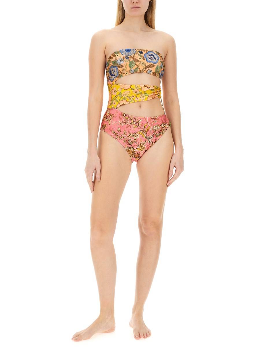 ZIMMERMANN COSTUME INTERO CON STAMPA FLOREALE