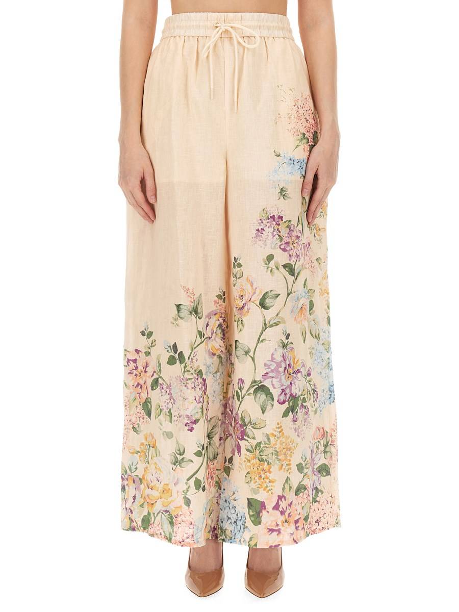 ZIMMERMANN PANTALONE HALLIDAY IN LINO